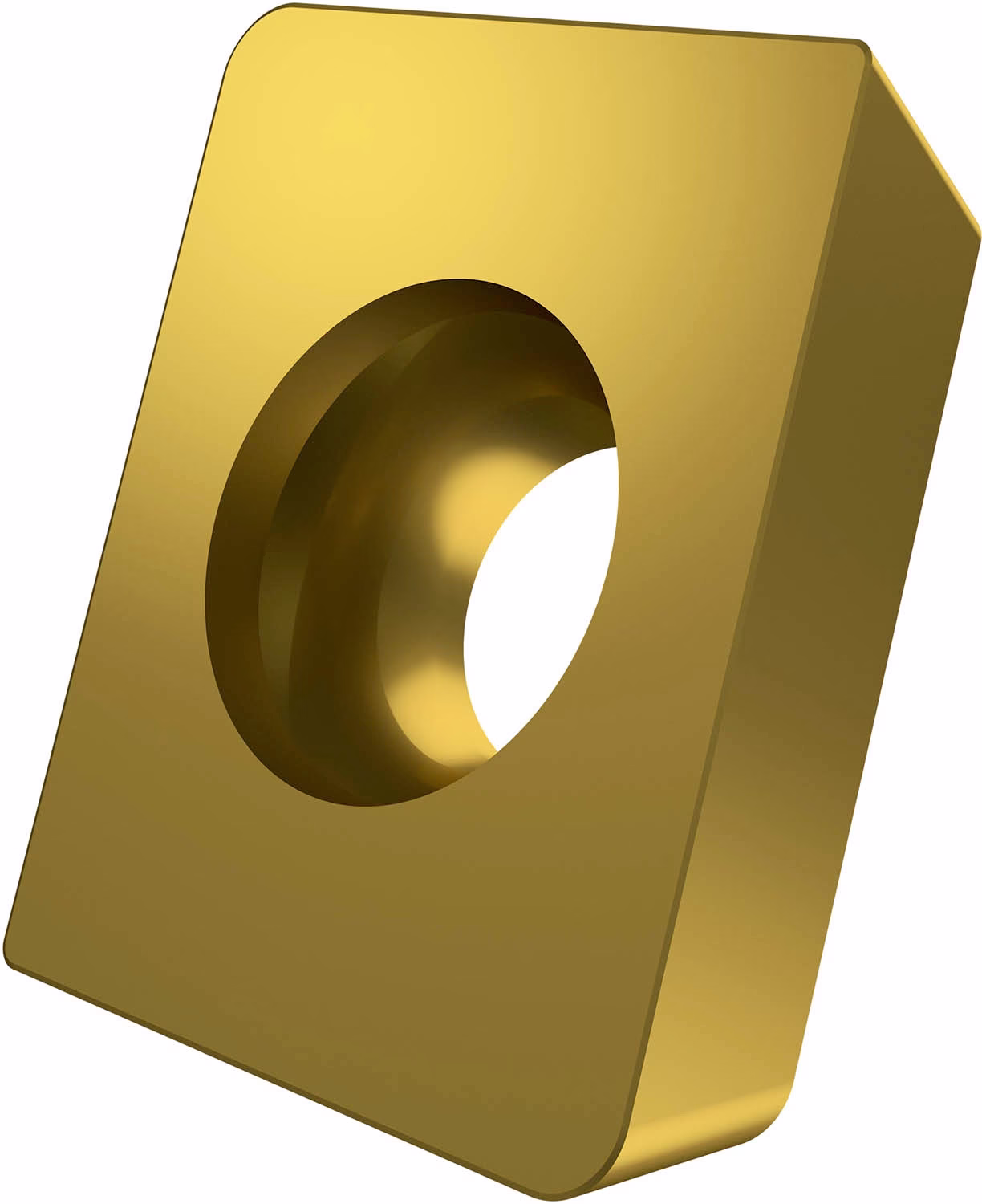 Fräswendeschneidplatte ISO APEW 150412ER:M8330 D.5,5mm PVD beschichtet Gold