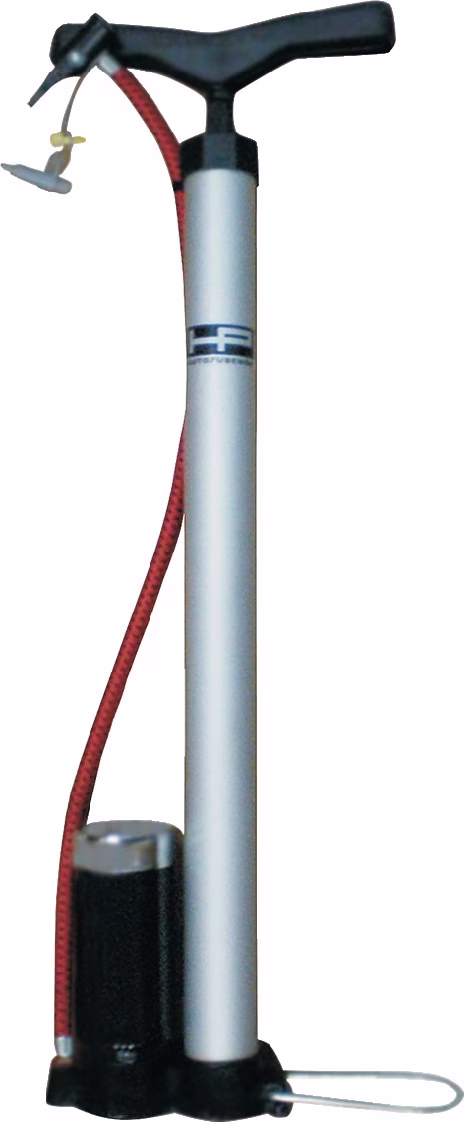 Handluftpumpe 600mm m.Manometer (7 bar) Alu