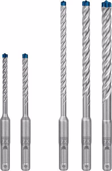 Hammerbohrersatz Expert plus 7X 5-tlg.SDS Plus Ku.-Kass.m.Euroloch