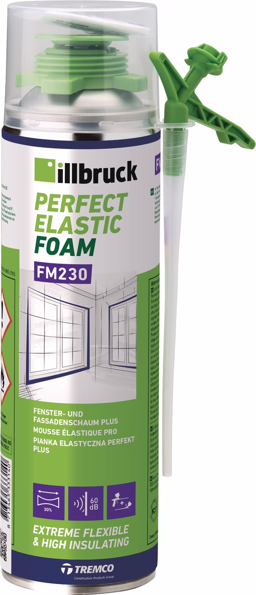 1K-Fenster- u.Fassadenschaum+ FM230 500ml B2 weiß Dose