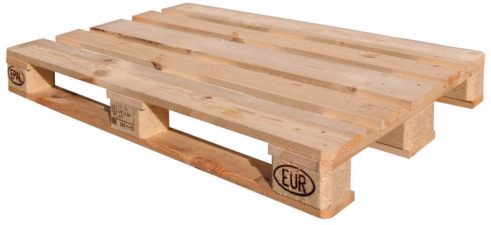 Europalette Maße 1200x800x144mm m.Epal-Gütebrandzeichen