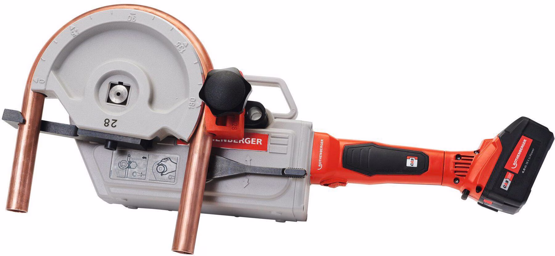 Akku-Rohrbiegegeräteset ROBEND® 4000 E 1/2-5/8-3/4-7/8-1 1/8 Zoll Typ:CAS