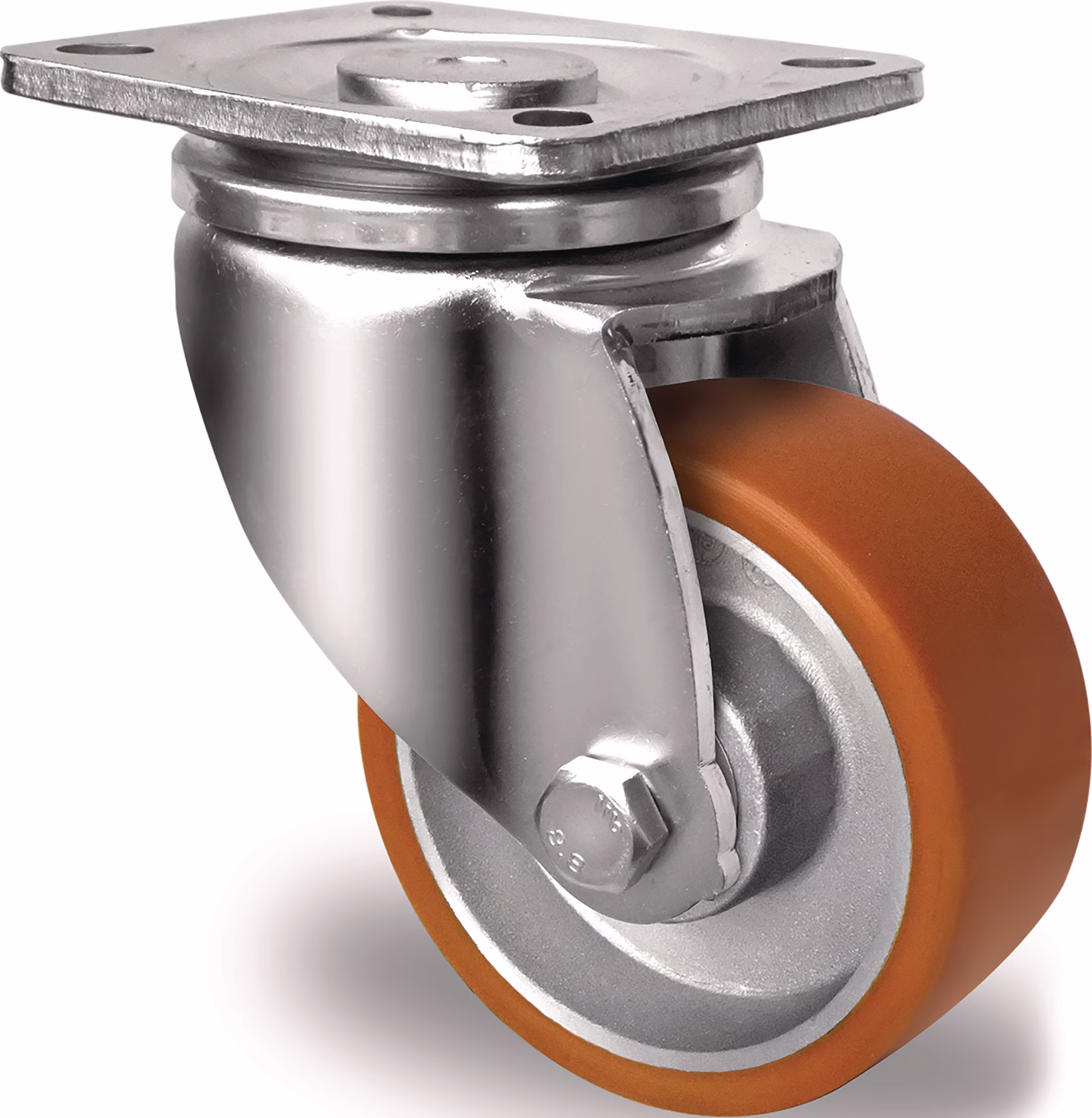 Lenkrolle Polyurethan Platte L100xB85 mm Farbe Rolle braun TECWERK