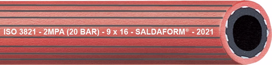 Acetylenschlauch SALDAFORM®/ROT ID AD