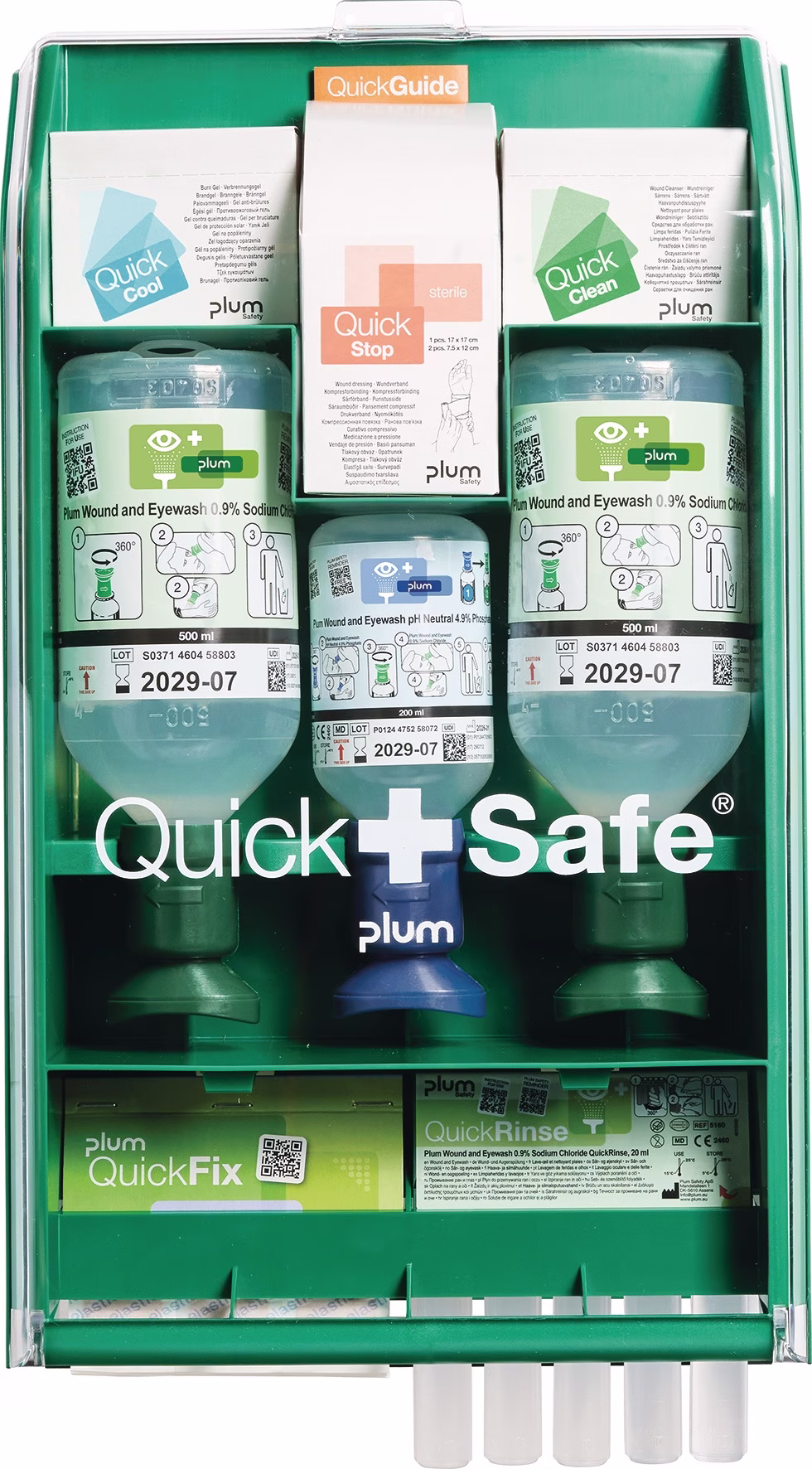 QuickSafe Box Complete befüllt Ku.staubgeschützt