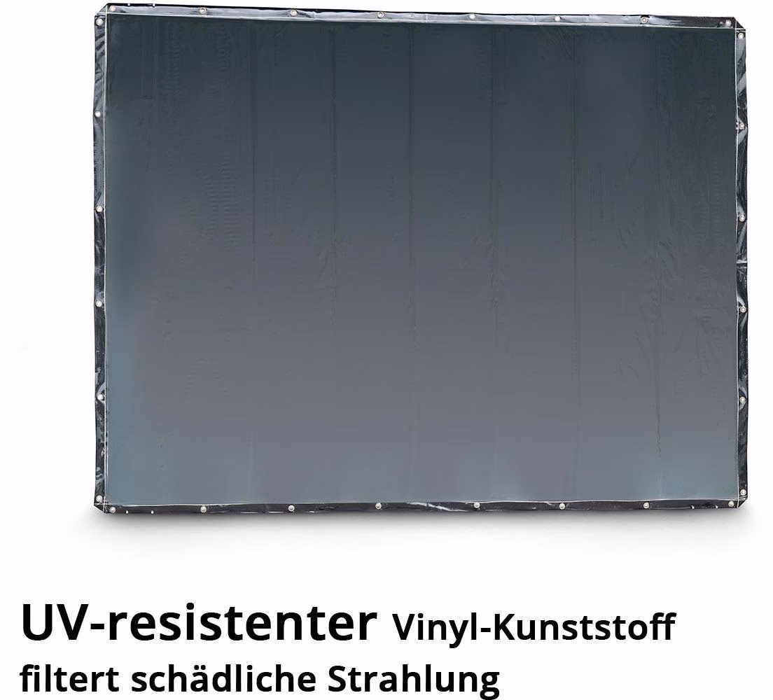 Schweißschutzvorhang 240x180cm Schwarz