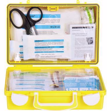 Erste Hilfe Koffer EXTRA Handwerk 0320125 DIN 13157 gelb