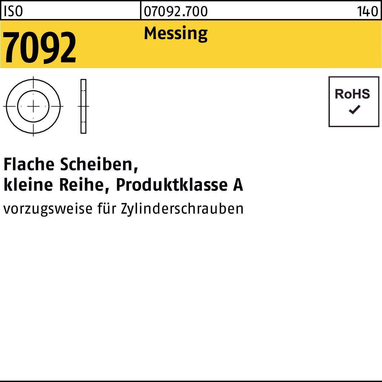 Unterlegscheibe ISO 7092