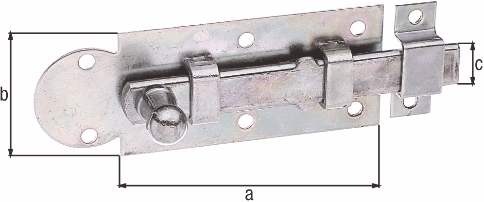 Fensterriegel Form ger.STA galv.verz.d.pass.Ausschub