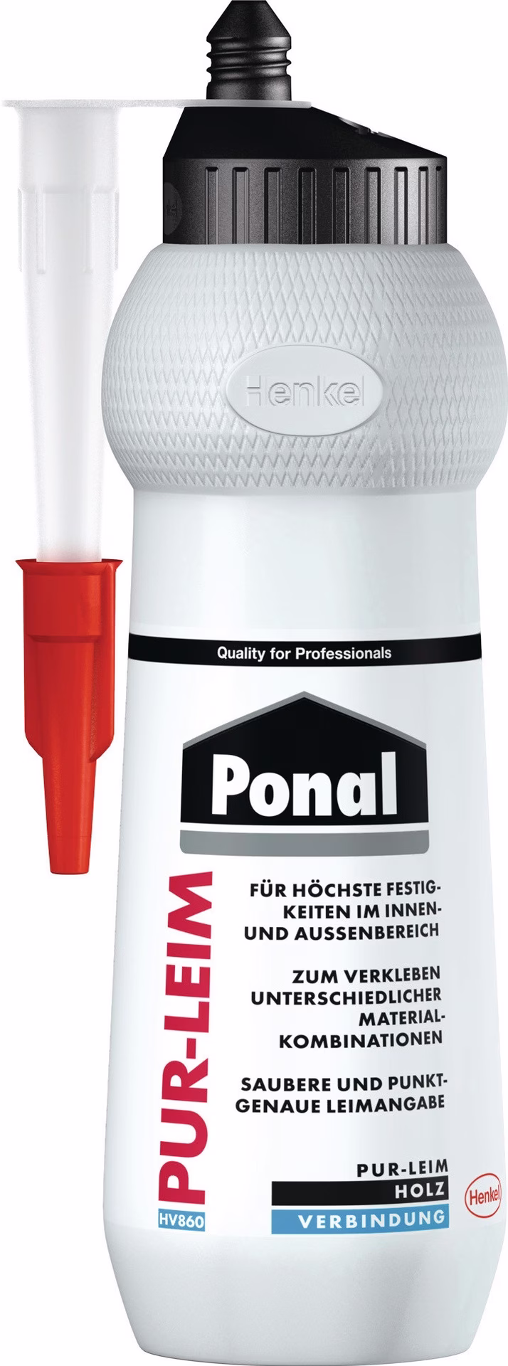 Montagekleber PUR-Leim EN 204: D4 transp.420g Flasche