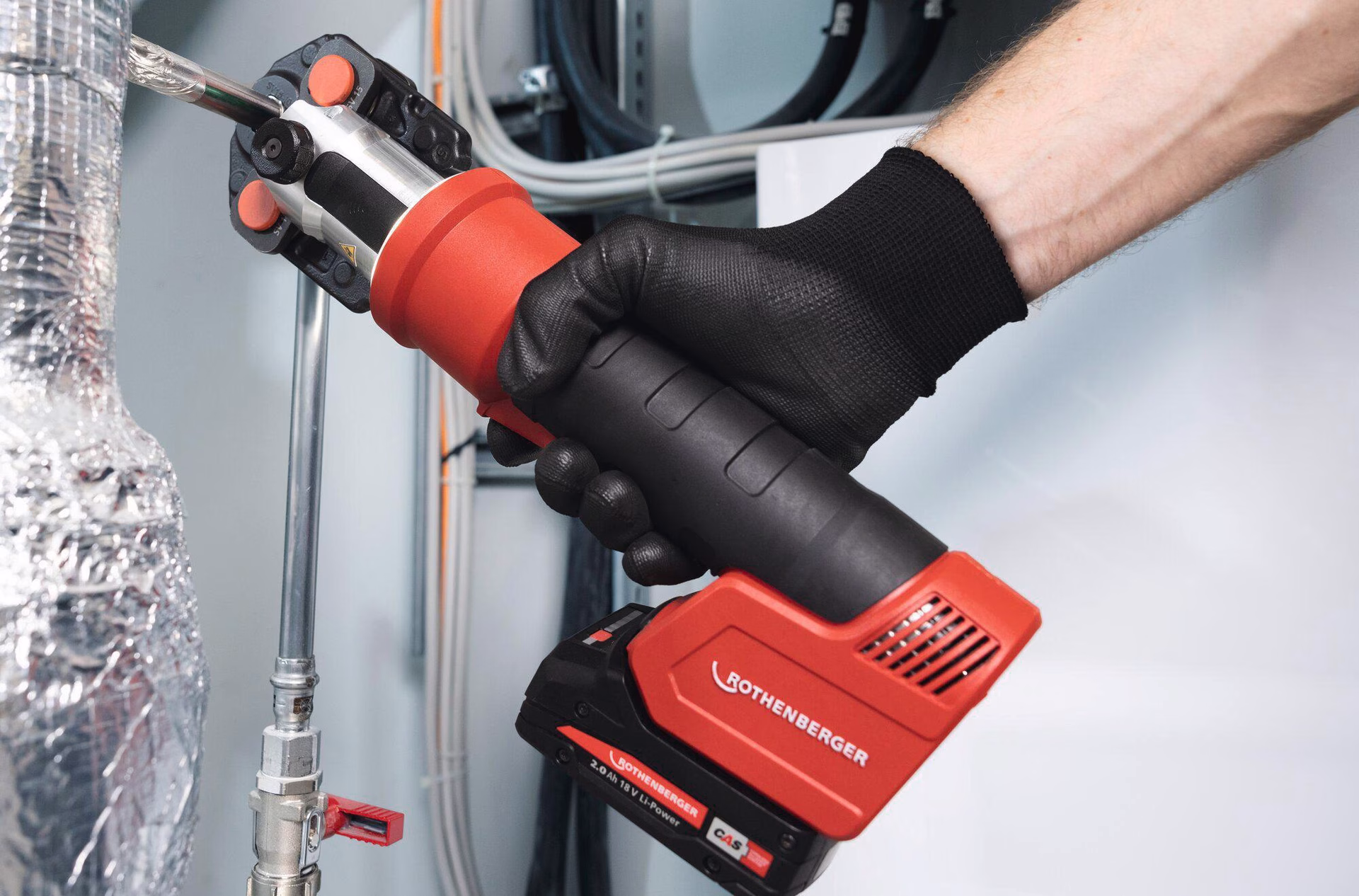 Hybrid-Pressmaschine ROMAX NANO iJaw u.32 kN 0-108mm Grundgerät,Akku,Ladegerät