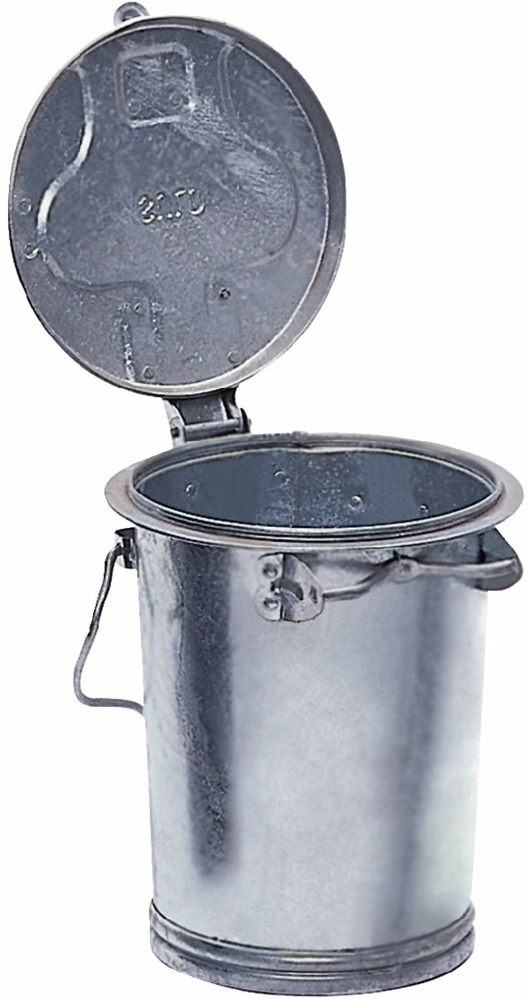 Mülleimer 35l Stahlbl.TZN m.Bügel