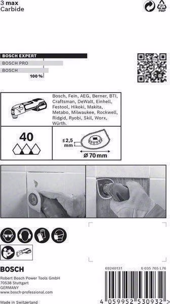 Segmentsägeblatt EXPERT AV Z70 RT4 3 D.70mm Mörtel Starlock