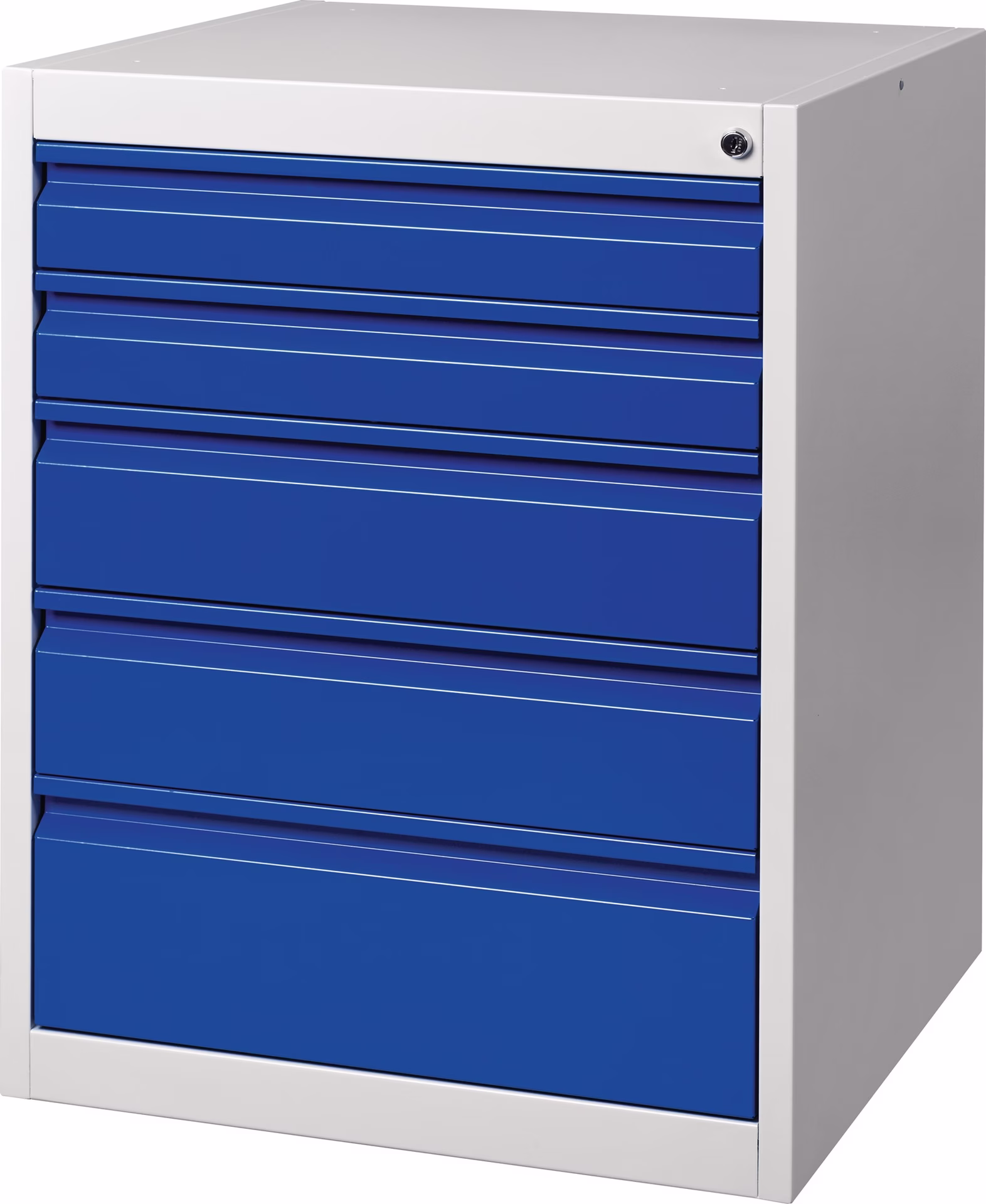 Schubladenschrank BK 600 grau/blau Schubl.Einfachauszug
