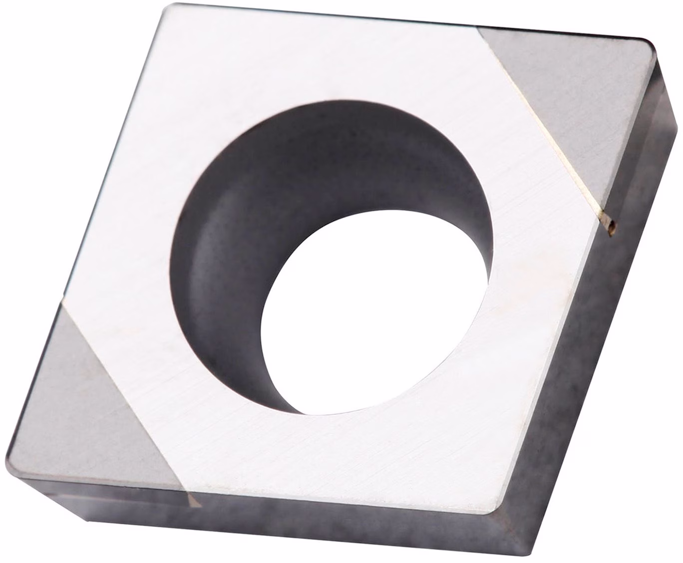 Drehwendeschneidplatte ISO CCGW Farbe Silber-Schwarz
