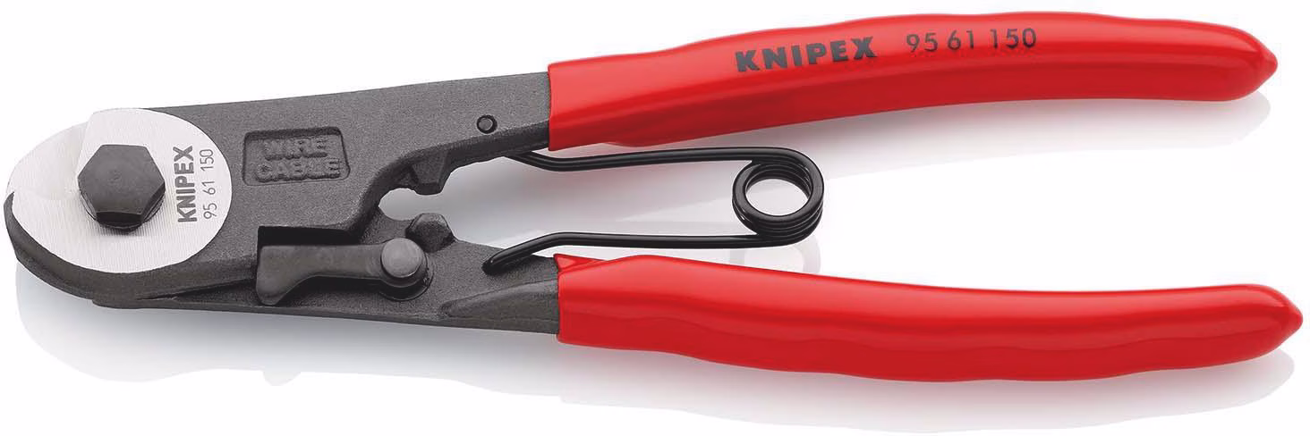 Bowdenzugschneider Gesamt-L.150mm Drahtseil-Ø 3mm pol.Ku.-Überzug