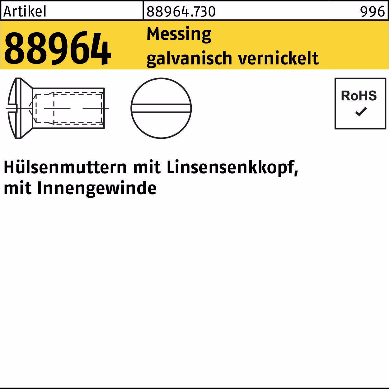 Hülsenmutter R 88964 Liko IG