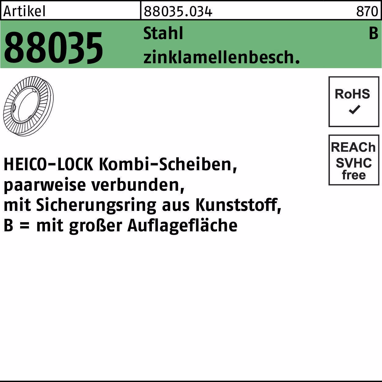 Kombischeibe R 88035