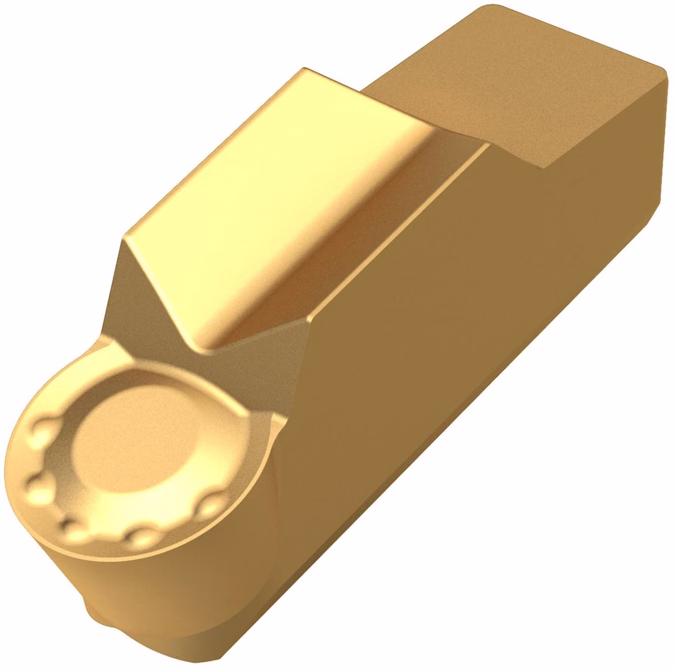 Drehwendeschneidplatte ISO LCMR Tiefe PVD beschichtet Gold