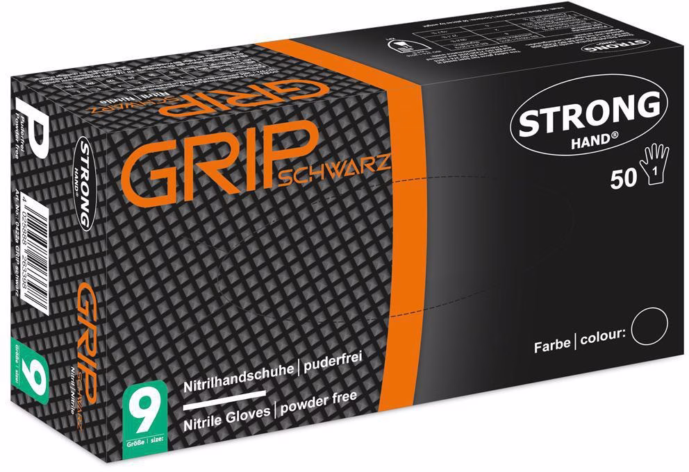 Einweghandschuhe Nitril EN 21420 EN 388 EN 374 PSA-Kategorie III STRONGHAND