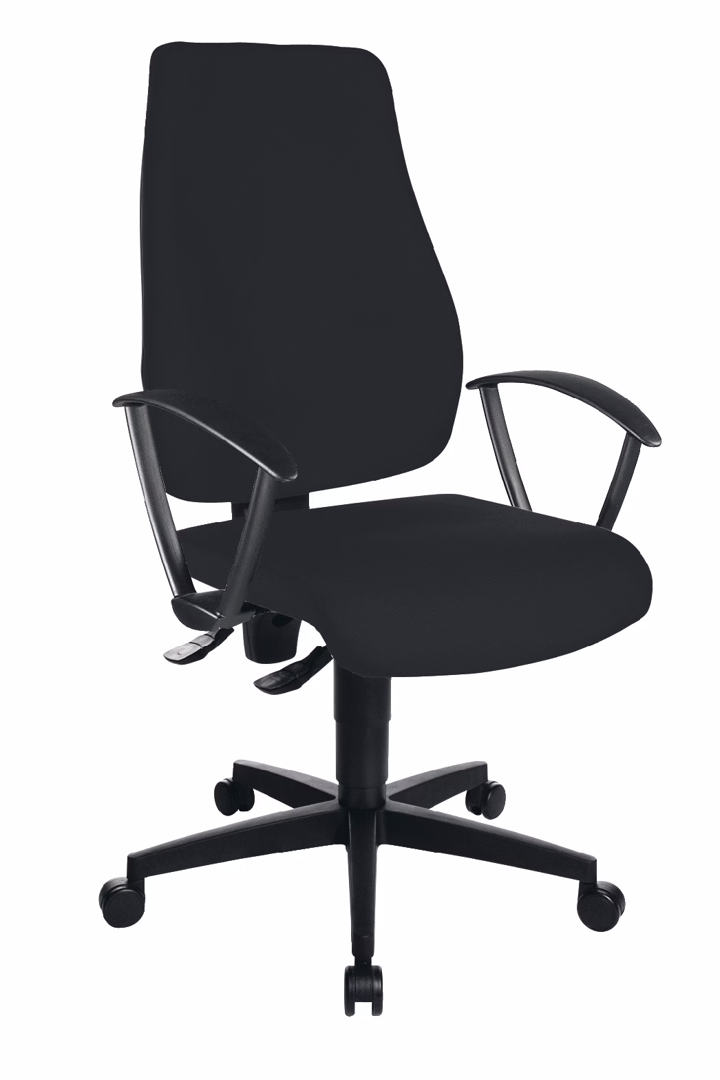 Bürodrehstuhl m.Permanentkontakt schwarz 420 - 550mm o.Lehnen Trgf.110kg