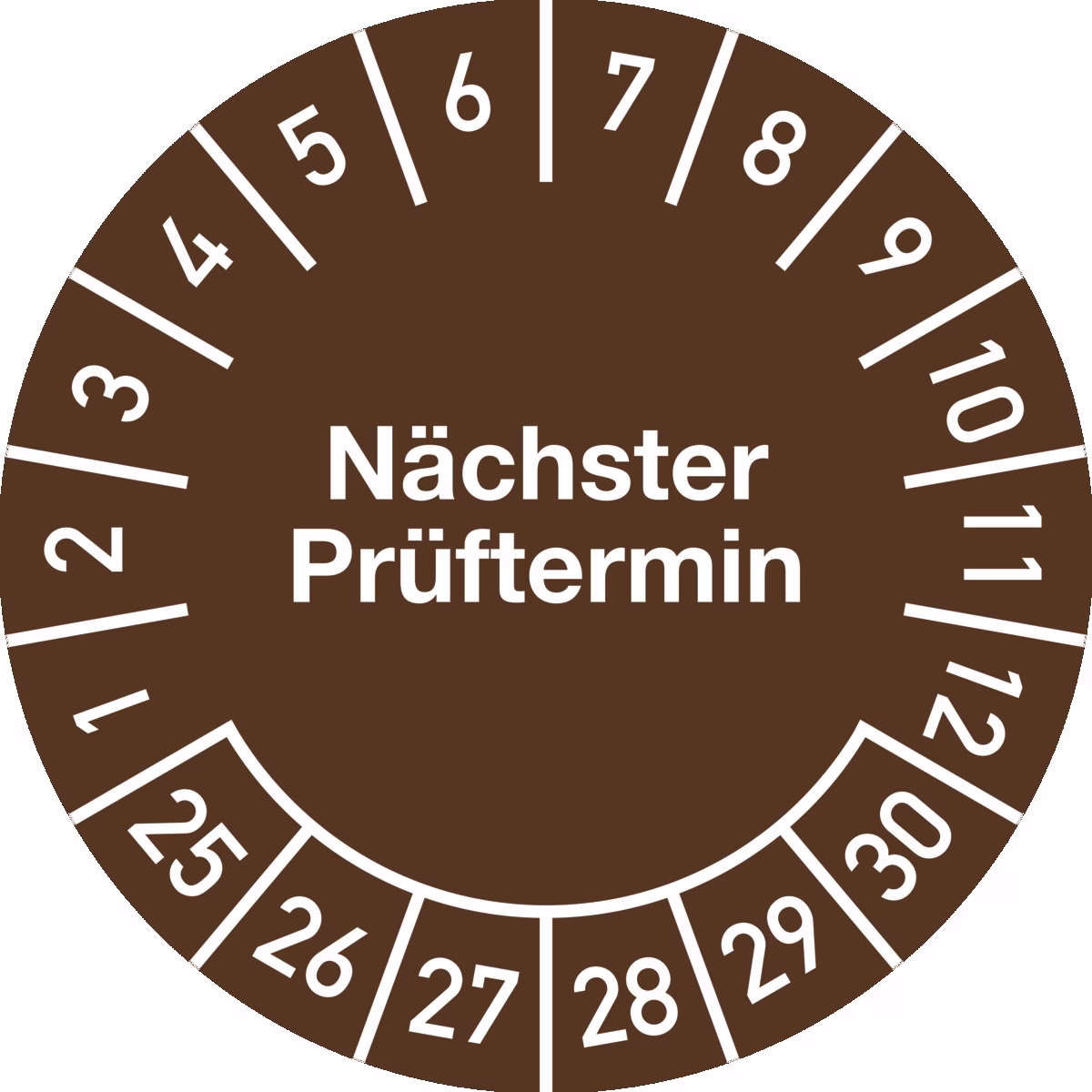 Mehrjahresprüfplakette Nächster Prüftermin Folie