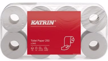 Toilettenpapier 250 104872 3-lagig weiß 8 Rl./Pack.