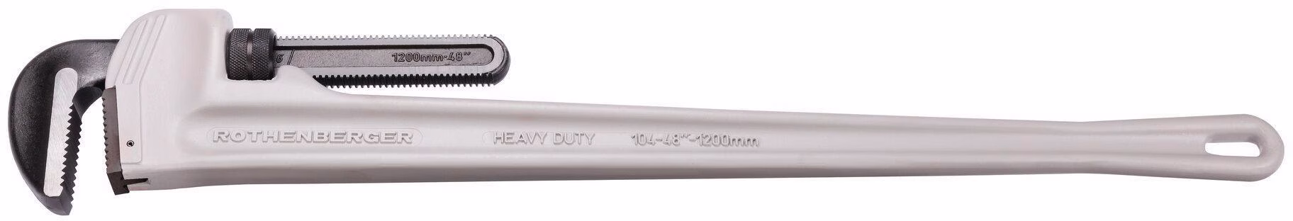 Einhandrohrzange ALUDUR Gesamt-L.1200mm Spann-W.168mm f.Rohre 6 Zoll