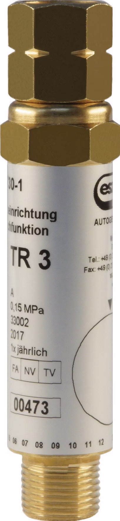 Sicherheitseinrichtung f.Druckregler