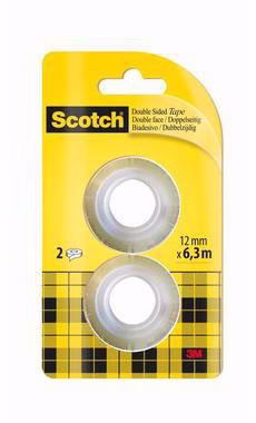 Klebefilm 136R2 12mmx6,3m beidseitig klebend 2 St./Pack.