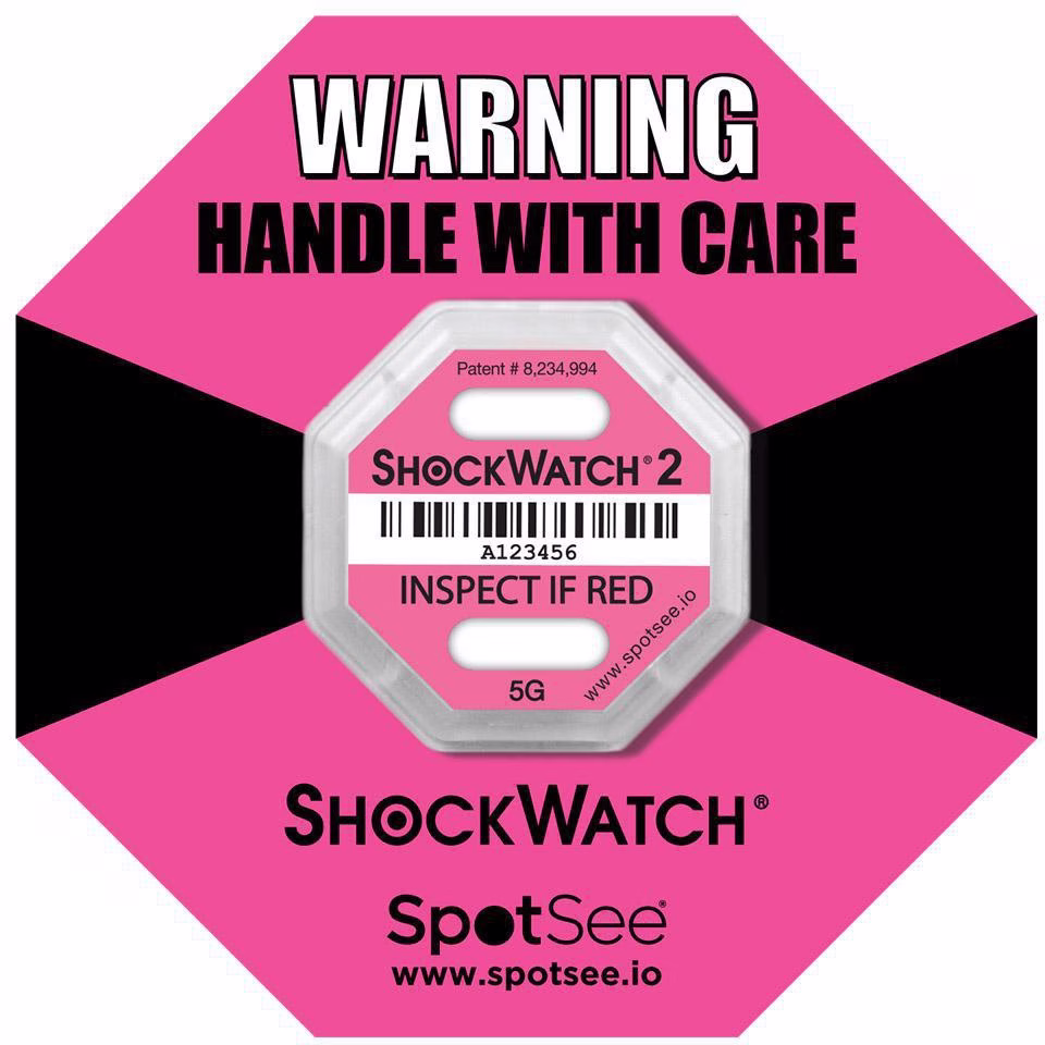 Schockindikator Shockwatch® 2 Empfindlichkeit