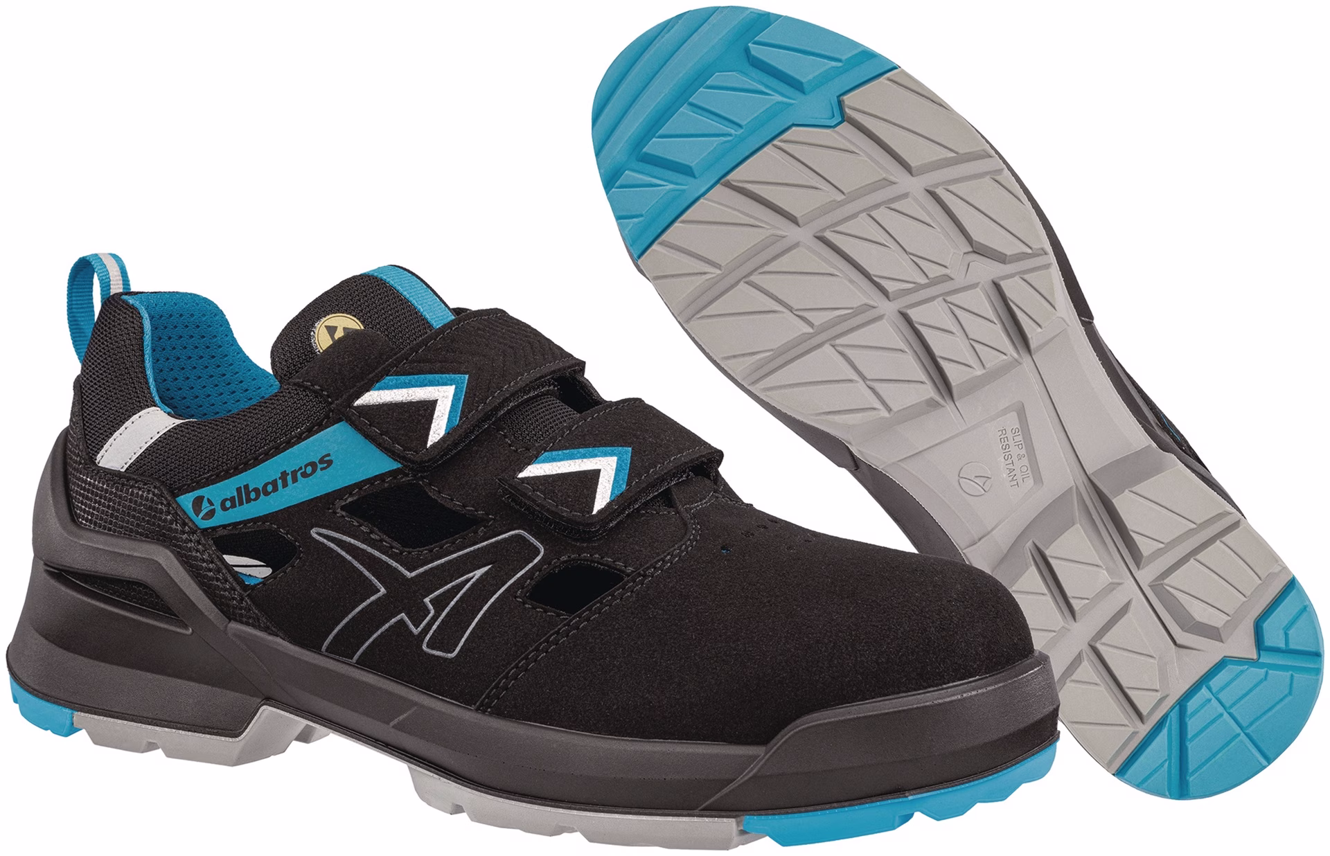 Sicherheitssandale FORGE AIR LOW W.11 schwarz-blau S1 DIN EN 20345:2022