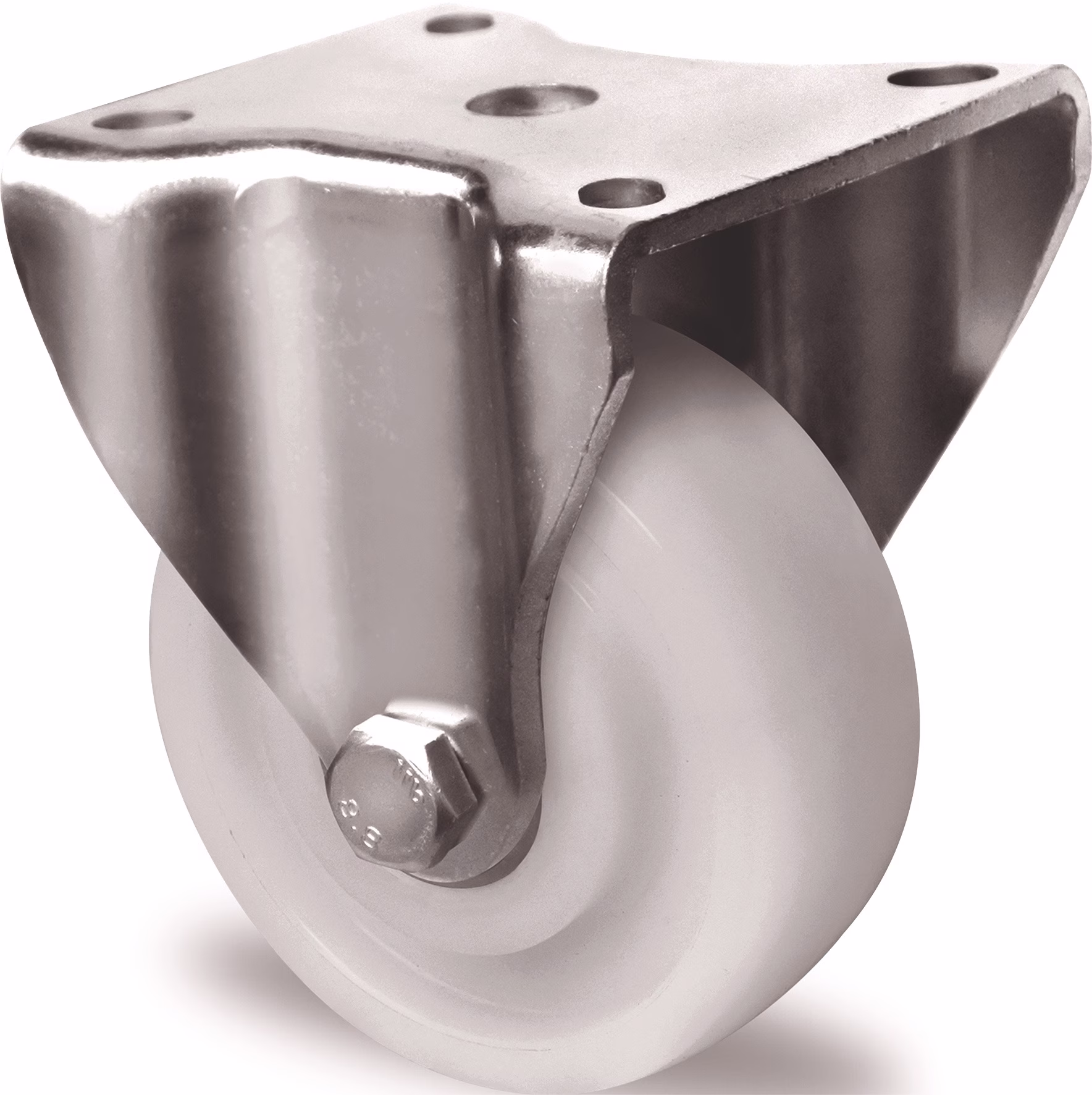 Schwerlast-Bockrolle Kunststoff Platte L100xB88 mm Farbe Rolle weiß TECWERK