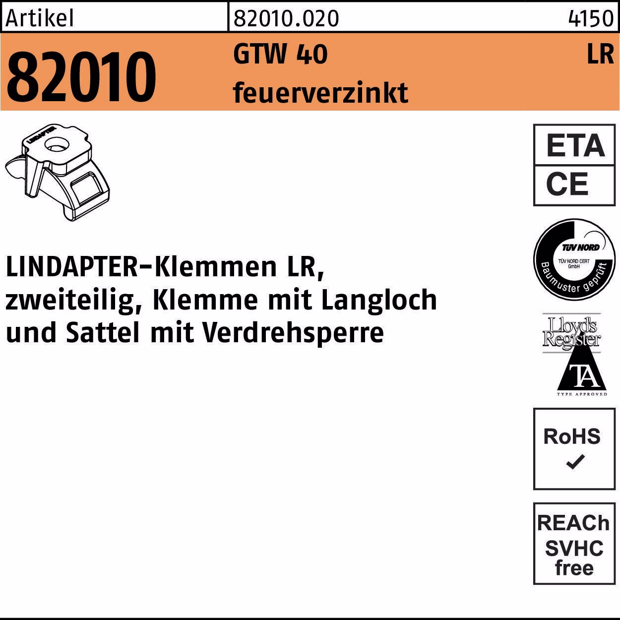 Klemme R 82010 GTW 40 LR - 1