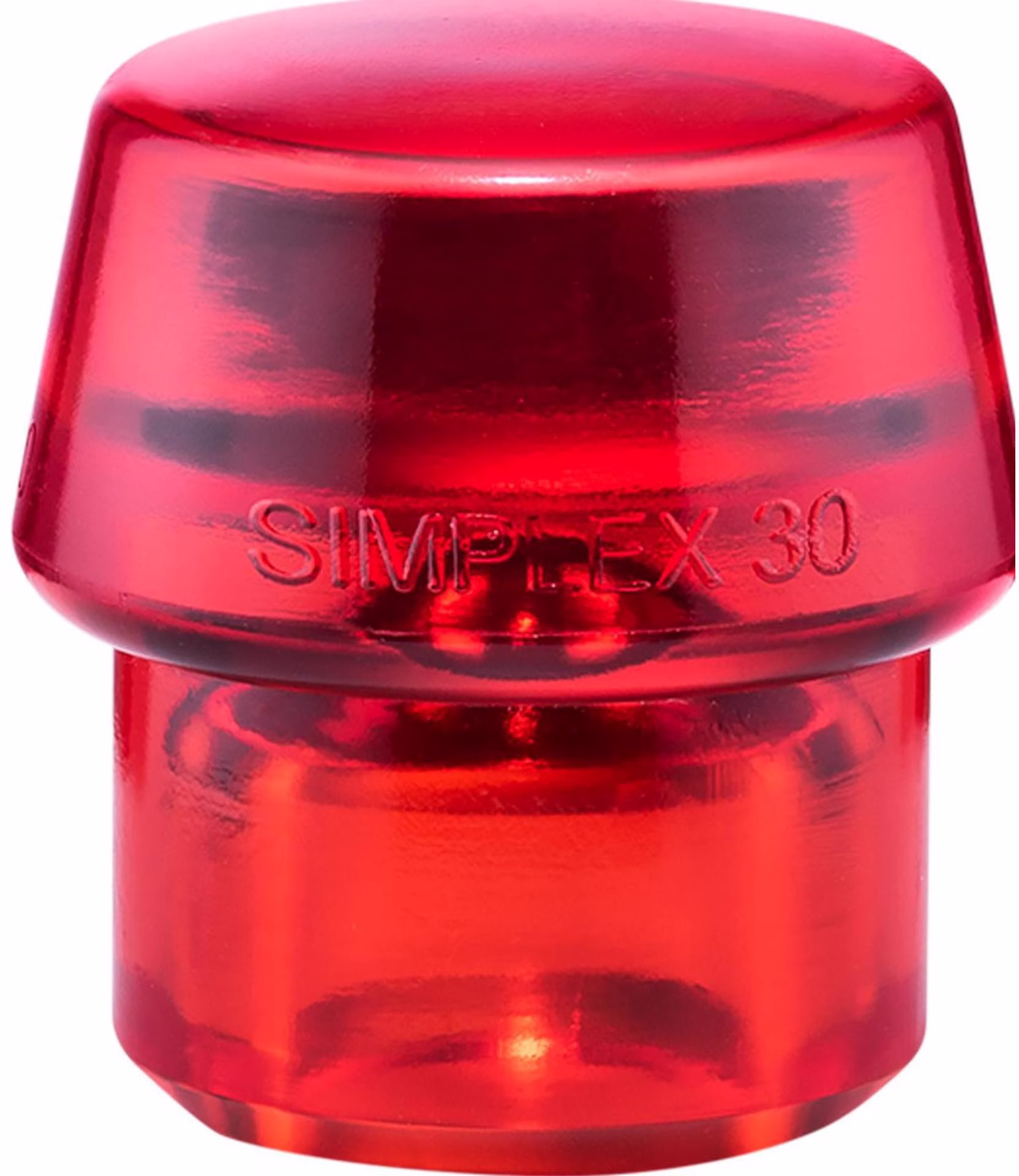 Schonhammerkopf SIMPLEX Kopf-Ø 30mm Plastik rot hart