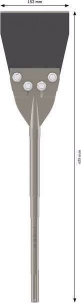 Fliesenmeißel PRO Floor Scraper L.635mm B.152mm SDS max