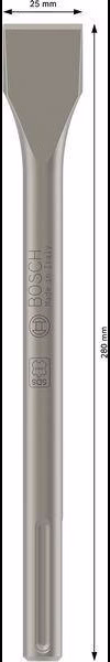 Flachmeißel SDS-max L.280mm Schneiden-B.25mm SDS-Max