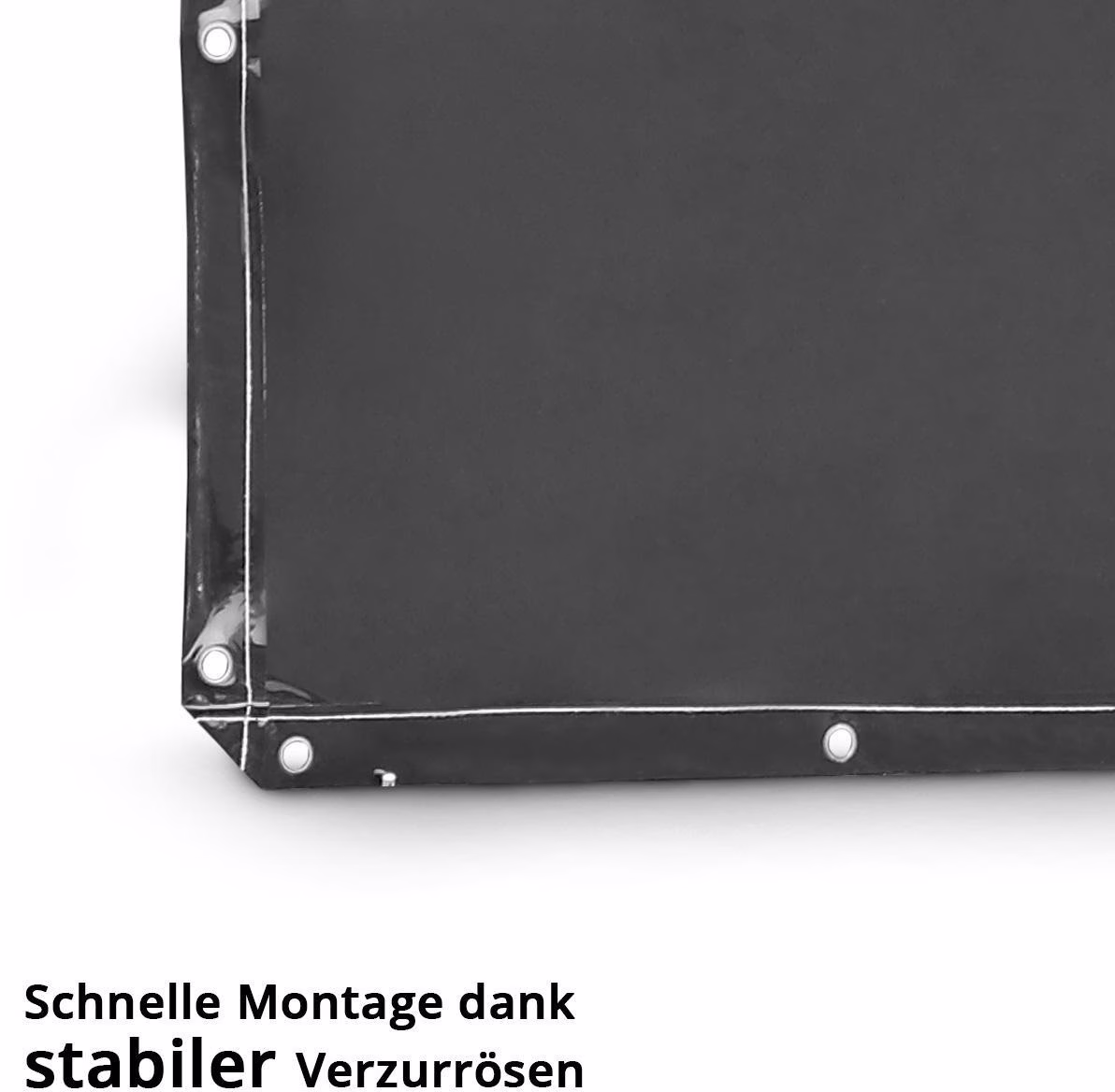 Schweißschutzvorhang 240x180cm Schwarz