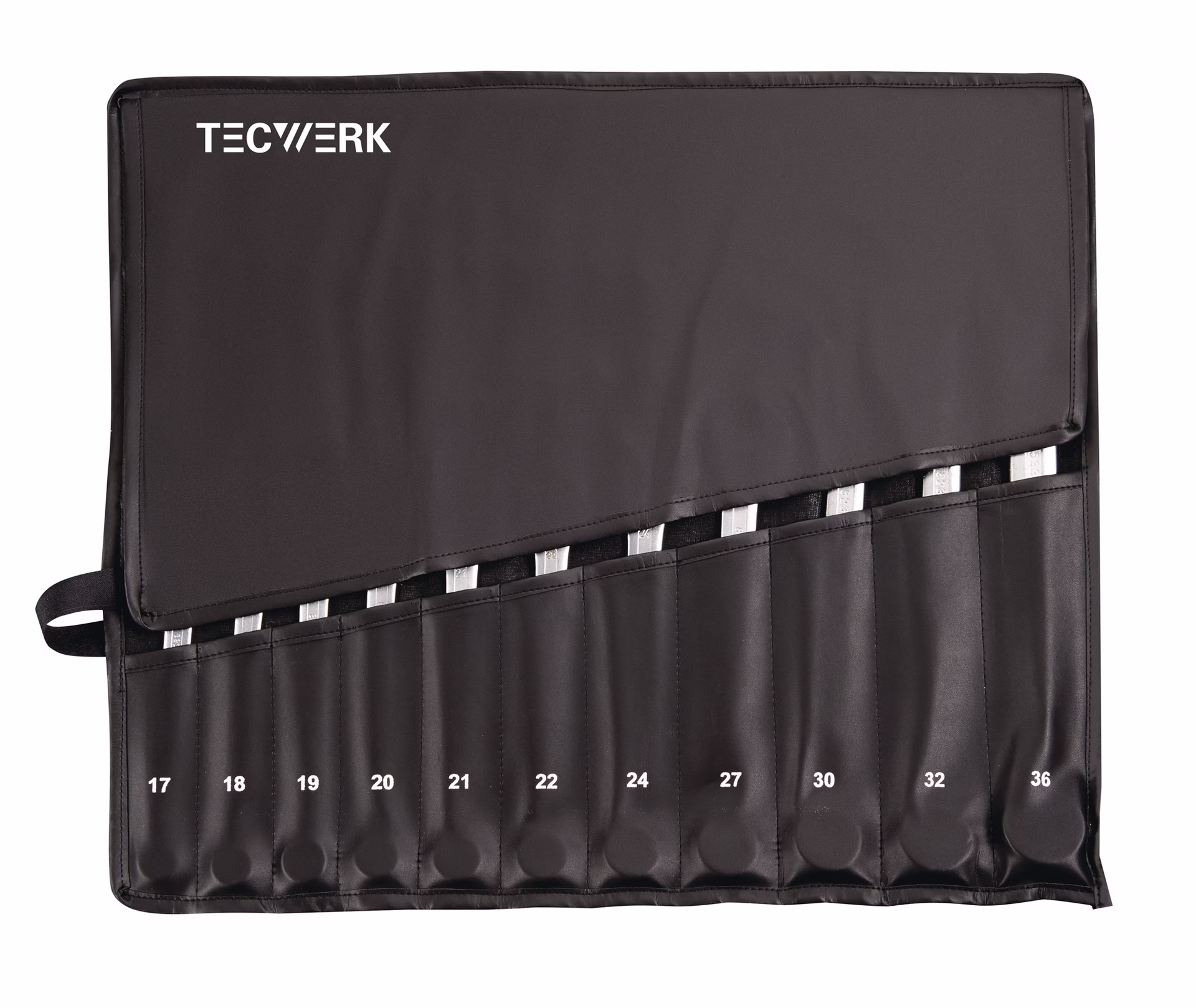 Ringmaulschlüsselsatz 22-tlg.SW 6-36mm Form A CV-Stahl in Rolltasche