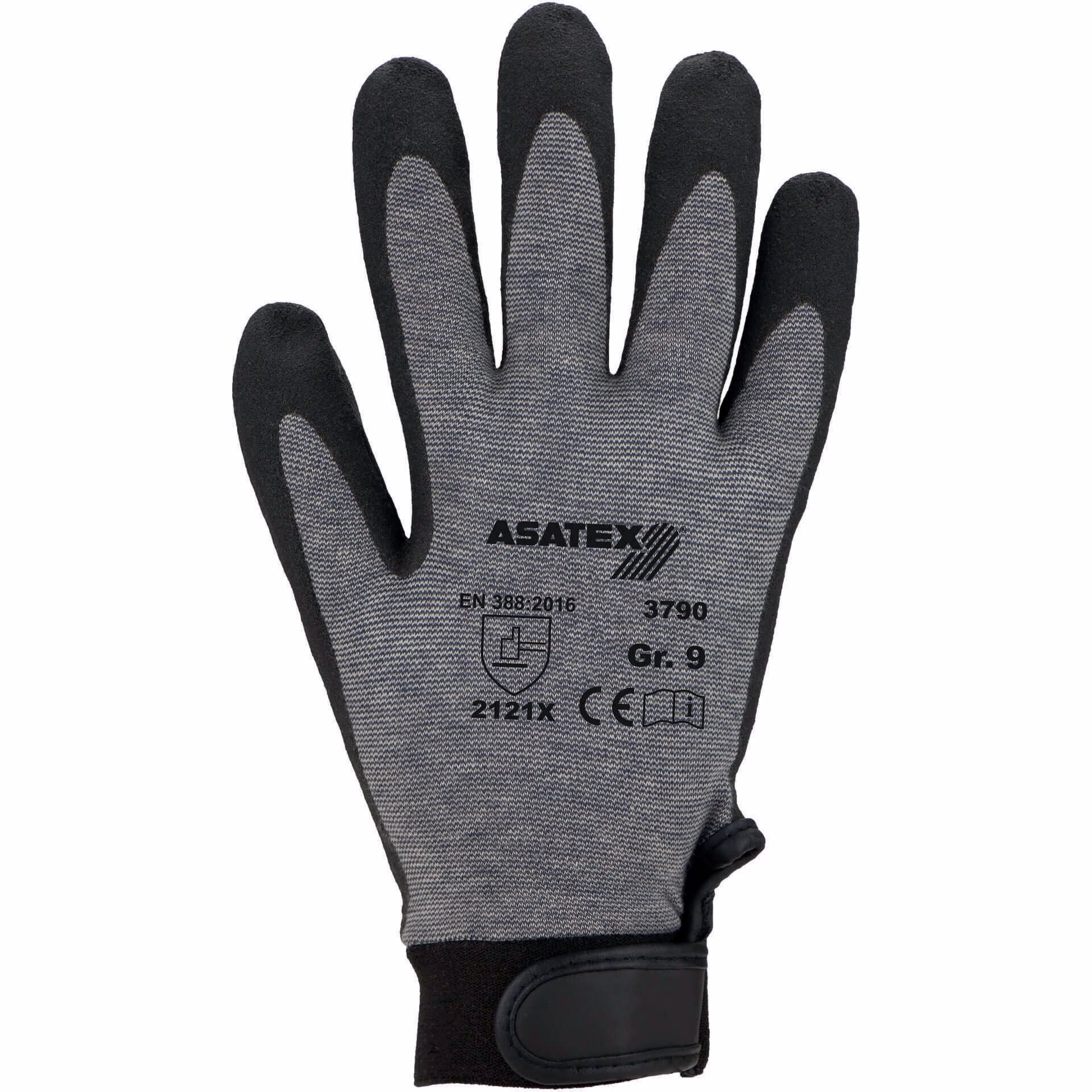 Handschuhe grau EN 388 PSA II Baumwolle/Elastan