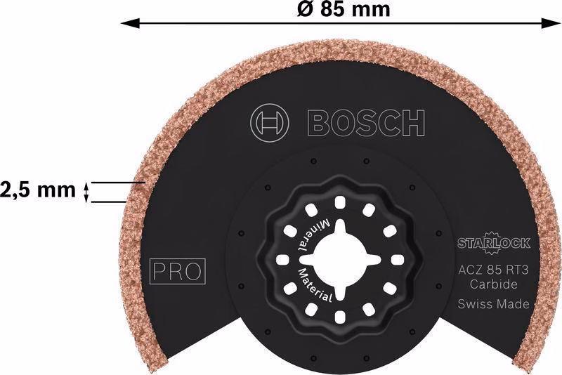 Segmentsägeblatt PRO ACZ 85 RT3 D.85mm Schnitt-B.2,5mm Starlock 1 St
