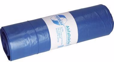 Müllbeutel 90099 m.Zugband LDPE 120l bl 25 St./Pack.