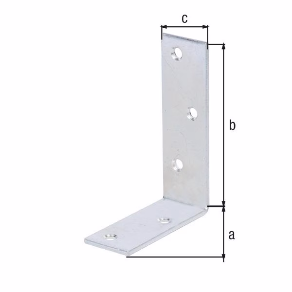 Balkenwinkel L100x75mm B.30mm ungleichschenklig STA roh galv.verz.d.pass