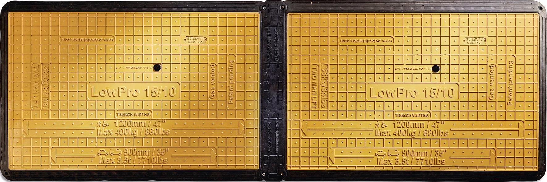 Grabenabdeckung LowPro® 15/10 b.0,90m B.L.1500mm B.1000mm 3,5 t