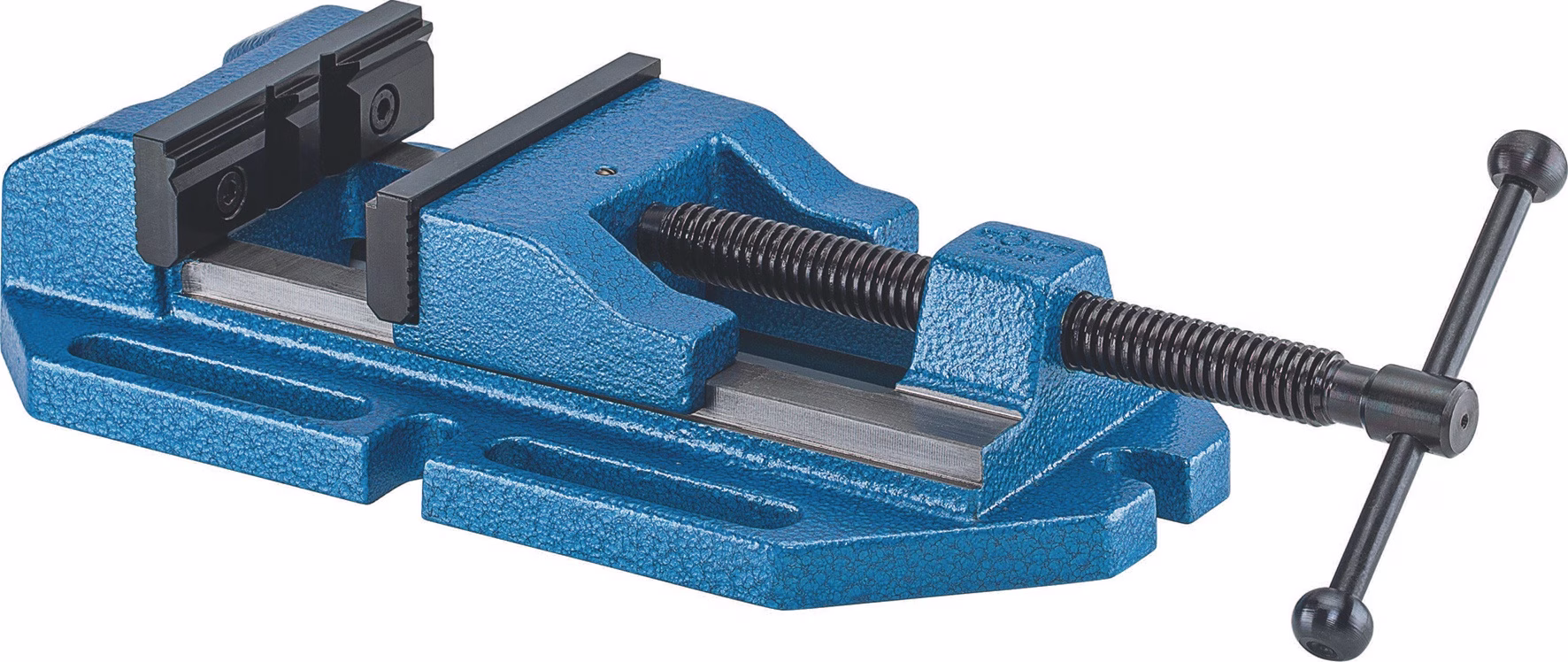 Bohrmaschinenschraubstock BOF Backen-B.135mm niedrig,stabil,m.Gewindespindel