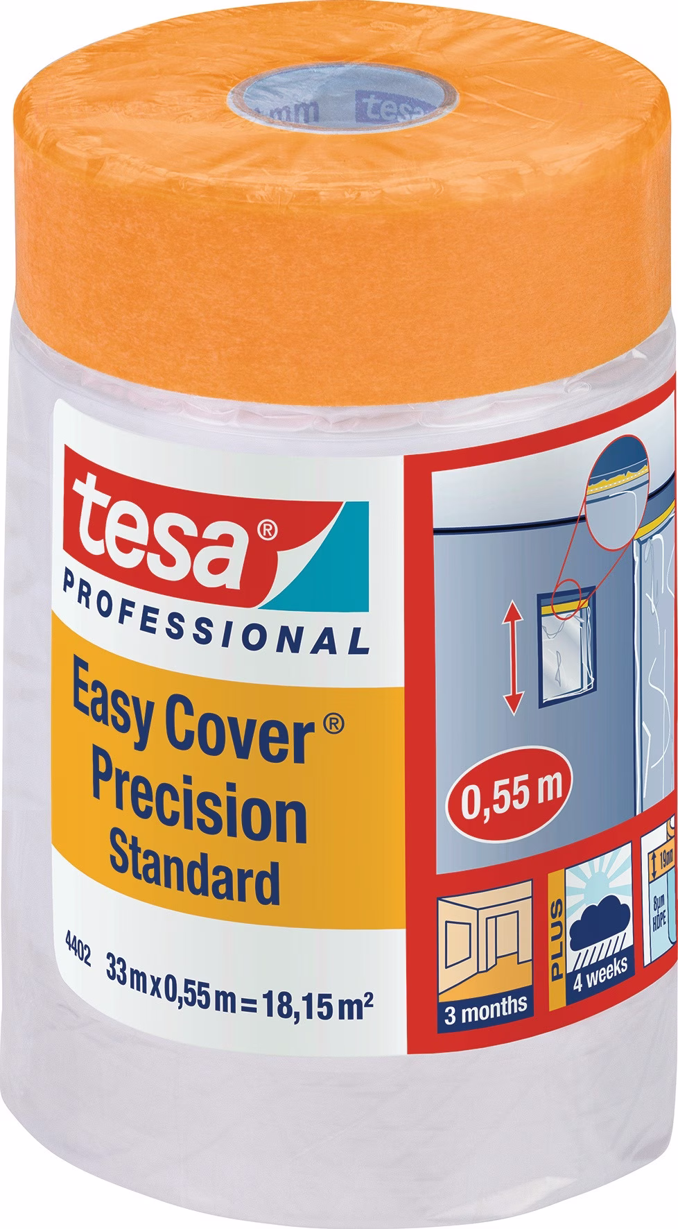 Folienband Easy Cover® 4402 Präzision Stand.L.33m B.550mm Rl