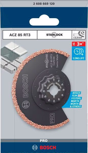 Segmentsägeblatt PRO ACZ 85 RT3 D.85mm Schnitt-B.2,5mm Starlock 1 St