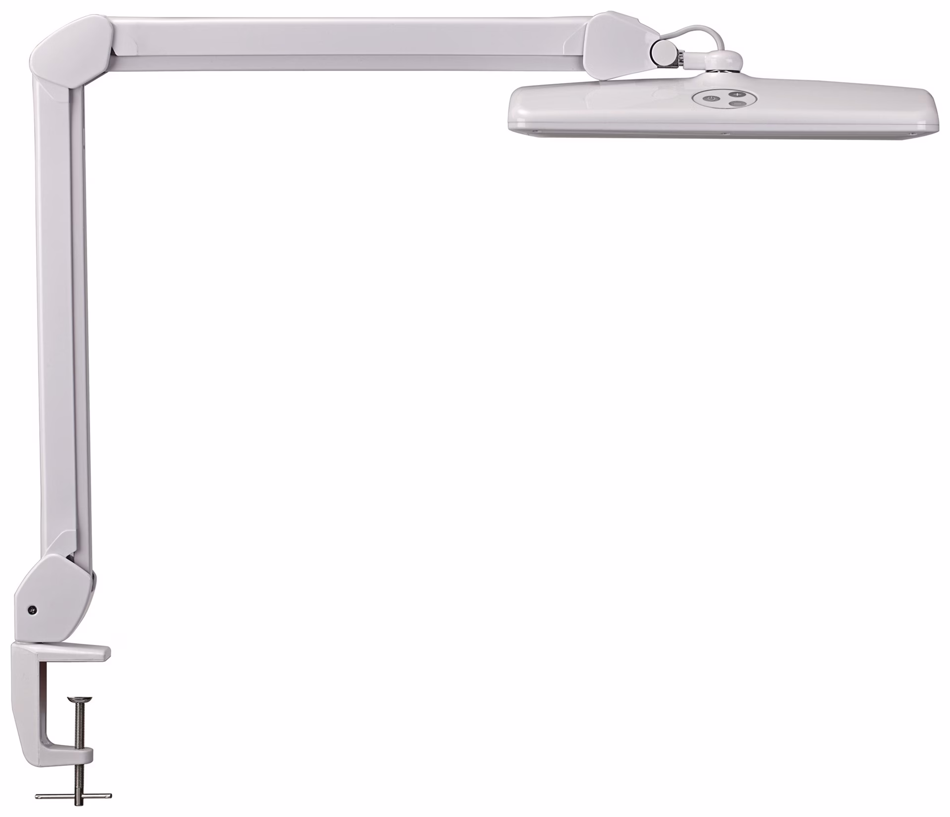 Schreibtischleuchte Metall/Kunststoff weiß LED