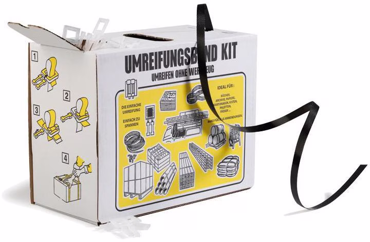 Umreifungsband Breite 12,7mm Stärke 0,55mm Länge 600m PP schwarz