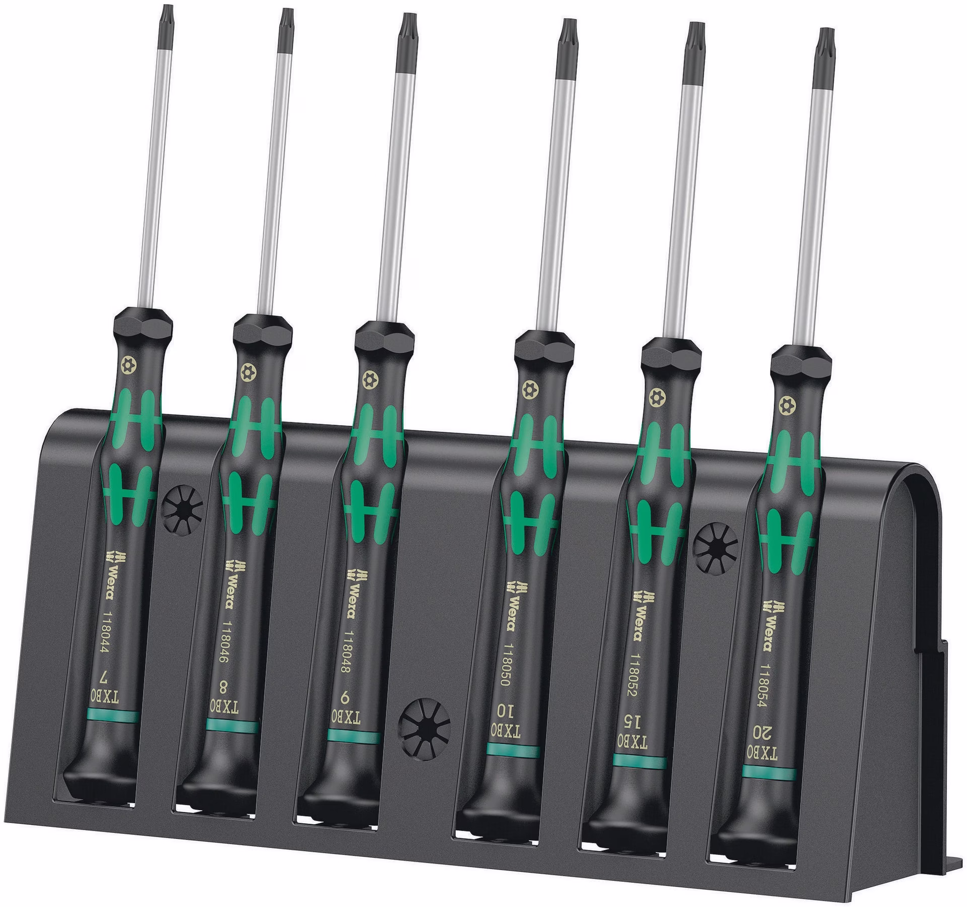 Elektronikerschraubendrehersatz 2067/6 TX BO 6teilig 6TorxBO rd. nicromattiert